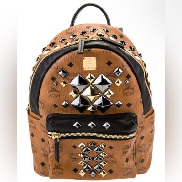 MCM Like New! LIMITED EDITION STUDDED LEATHER BACKPACK!!! - Picture 6 of 14